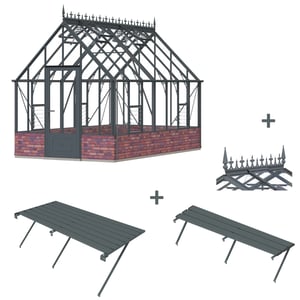Robinsons Rushmoor 8ft6 x 14ft8 Ultimate Package in Anthracite